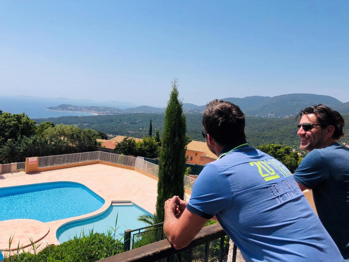 Studio Pool House Vue Mer Panoramique Amazing Sea View Wifi Linge Linen Inclut Aircondition La Croix-Valmer Zewnętrze zdjęcie