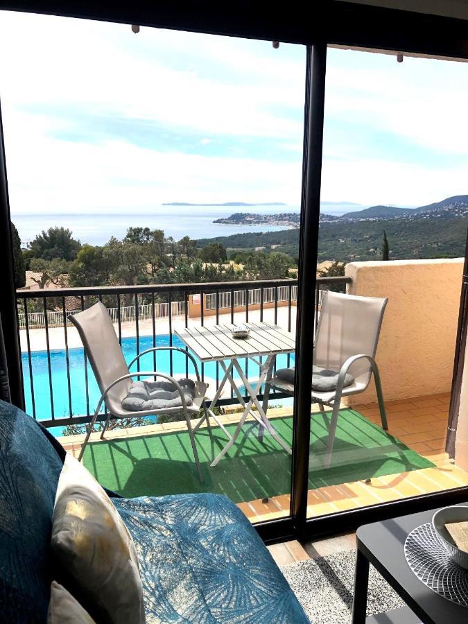 Studio Pool House Vue Mer Panoramique Amazing Sea View Wifi Linge Linen Inclut Aircondition La Croix-Valmer Zewnętrze zdjęcie