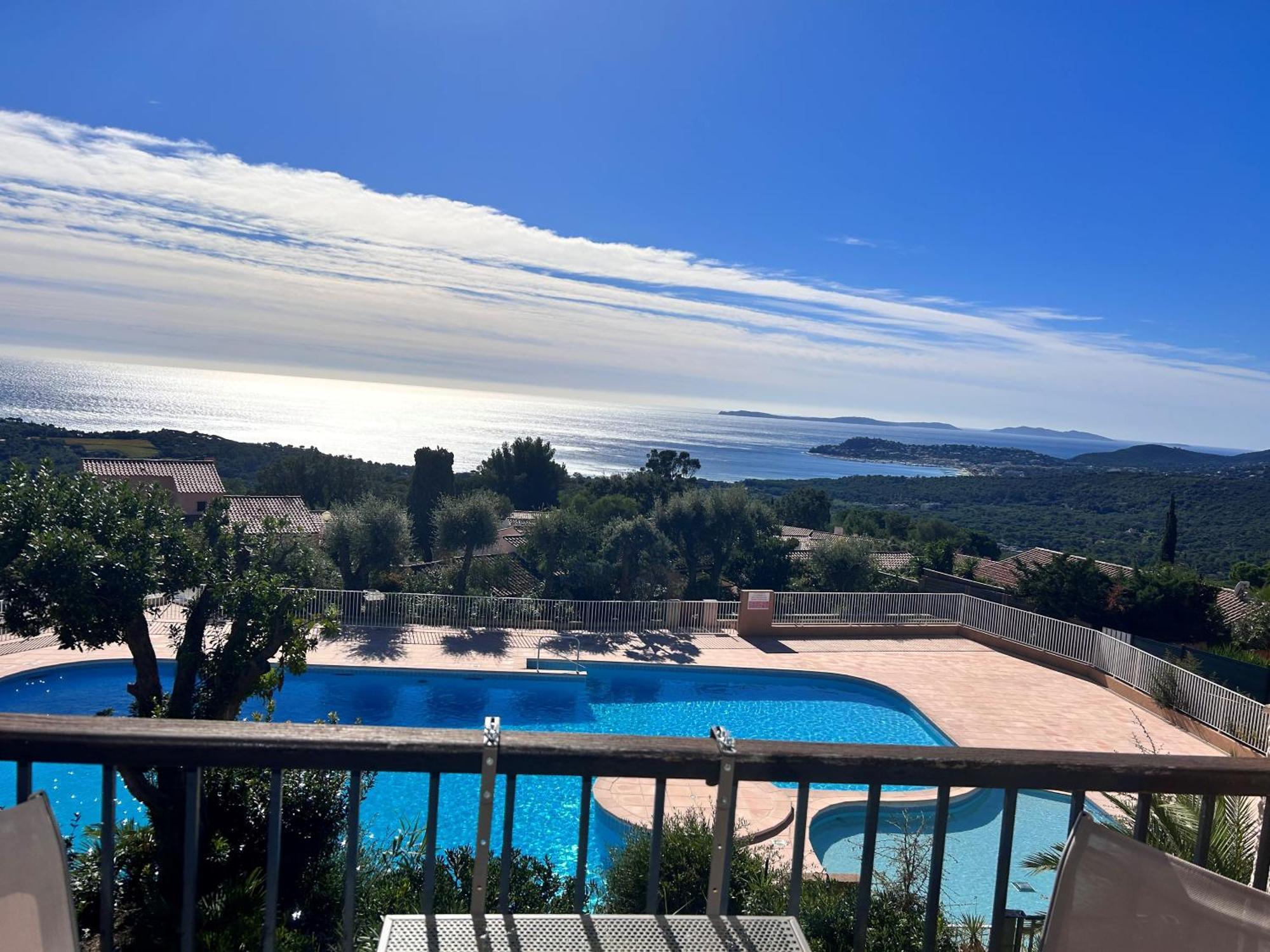 Studio Pool House Vue Mer Panoramique Amazing Sea View Wifi Linge Linen Inclut Aircondition La Croix-Valmer Zewnętrze zdjęcie
