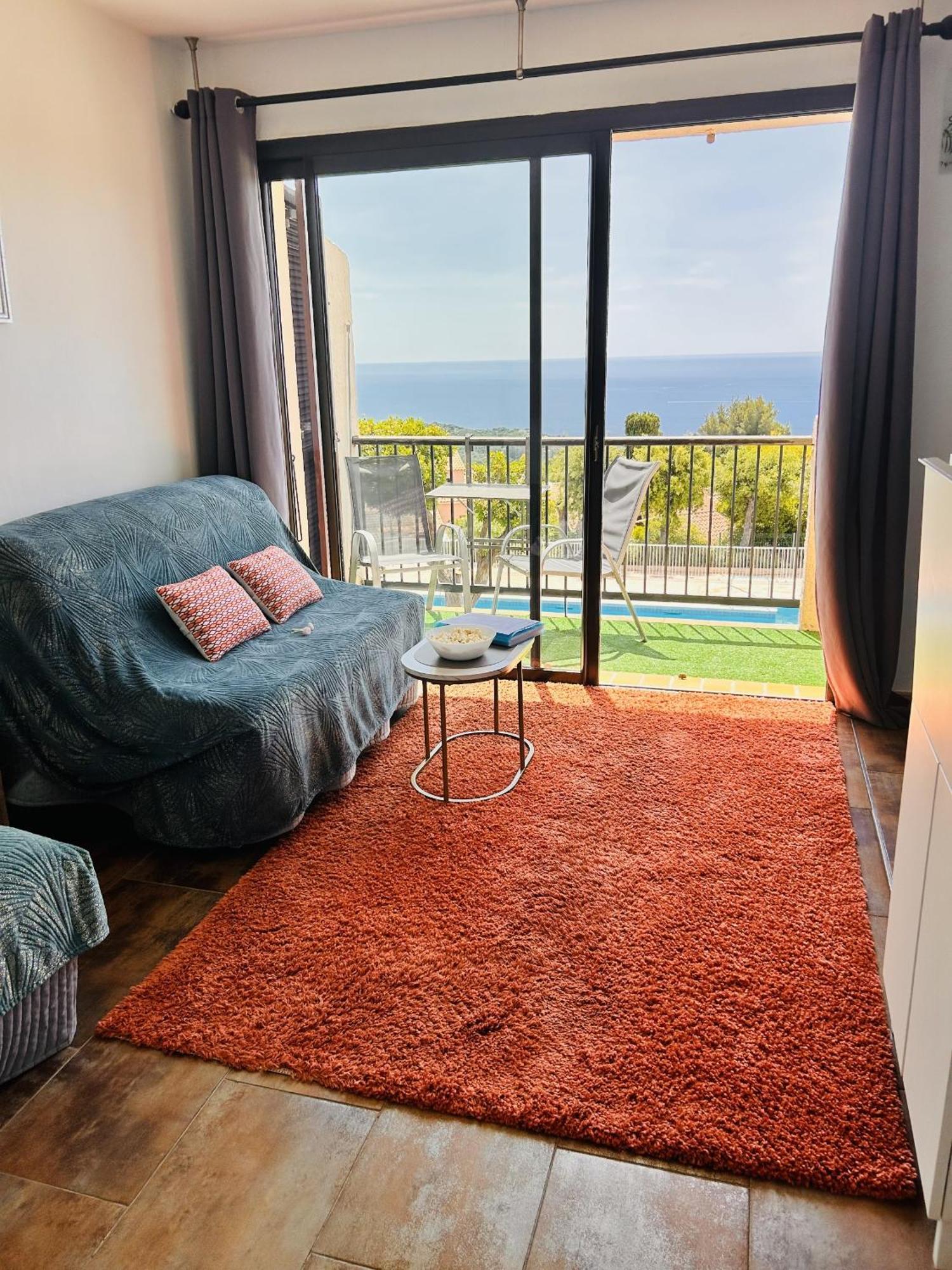 Studio Pool House Vue Mer Panoramique Amazing Sea View Wifi Linge Linen Inclut Aircondition La Croix-Valmer Zewnętrze zdjęcie